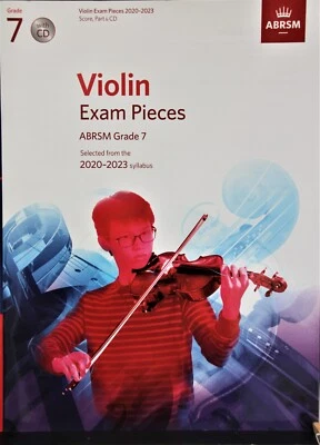 A.B.R.S.M. Violin exams Grade 7  with piano score and C.D. - Image 1 of 2