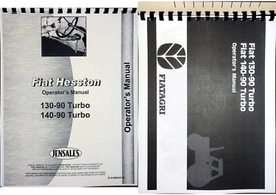 Fiat Hesston 130-90 140-90 Tractor Owners Operators Manual Turbo - Image 1 of 4