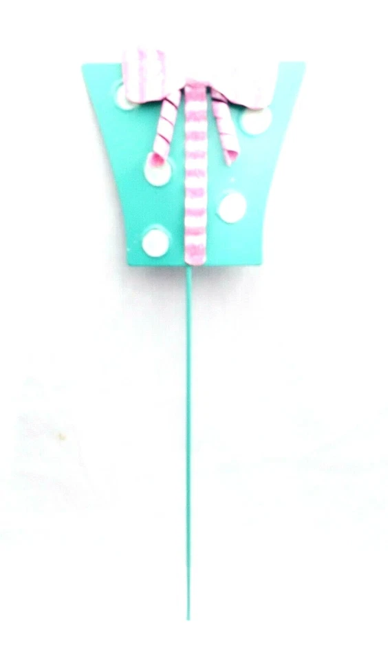 REGALO DE Navidad azul rosa Metal Planta Estaca Jardín Jardinera Decoración Hogar OFERTA Foto 1 de 1