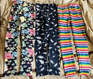 Lot Of 3 New Girls Size large 10-12 Warm  Leggings/jeggings - Picture 1 of 5