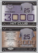2021 Leaf Lumber The 3000 Hit Club Relics Purple /12 Rafael Palmeiro #3HC-13