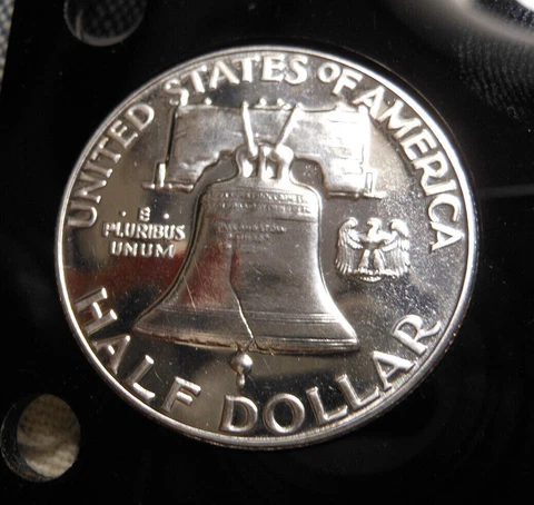 1956 US Proof Set with a TYPE-1 FRANKLIN HALF DOLLAR 90% Silver Cover