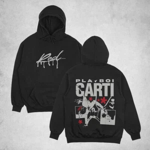 Sudadera con Capucha Playboi Carti 'Whole Lotta Red', Sudadera con Capucha Playboi Carti Blanca WLR, Unisex - Imagen 1 de 7