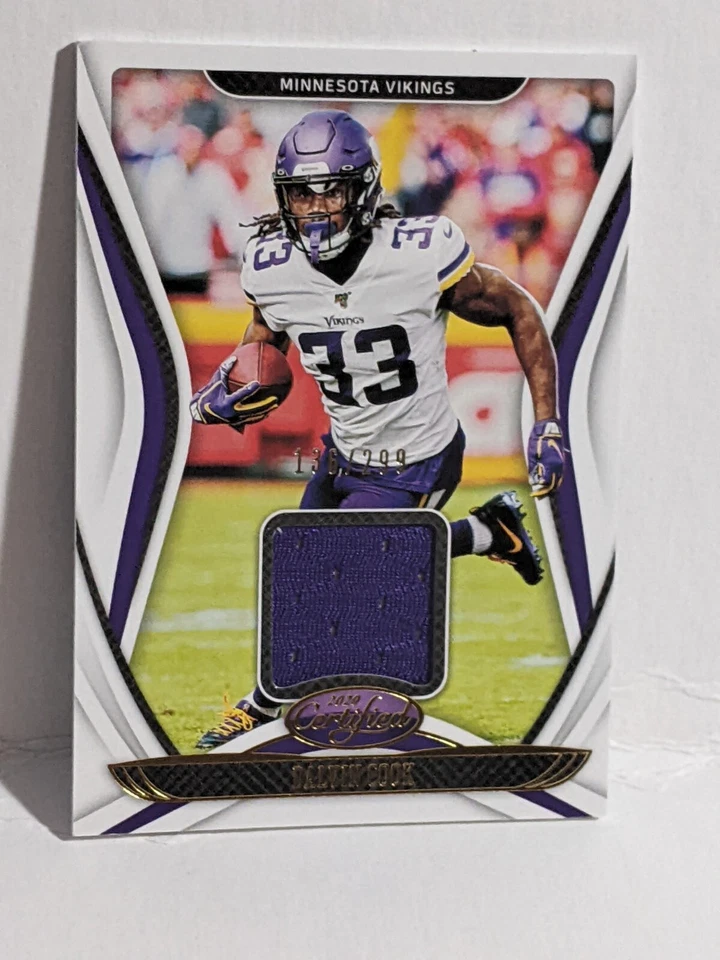 2020 - PANINI CERTIFIED MATERIALS - DALVIN COOK - JERSEY , 136/299 - No. M-DC - Image 1 of 4