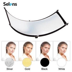 Selens Studio 60x180CM 4In1 Collapsible Reflector U Shape Curved Light Diffuser - Picture 1 of 12