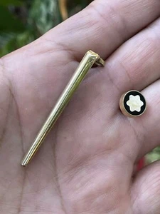 Vintage MONTBLANC MEISTERSTUCK 121 Fountain Clip & Top Logo Spare Parts - Picture 1 of 12