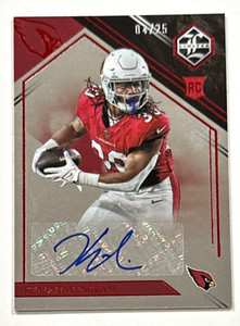 2022 PANINI LIMITED AUTO KEAONTAY INGRAM SIGNED AUTOGRAPH ROOKIE CARD RC /25