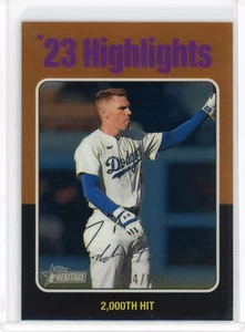 2024 Topps Heritage High Number Freddie Freeman CHROME '23 Highlights #2 /699 - Picture 1 of 2