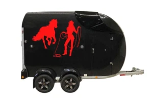 Pegatina colgante de caballo Quarter Horse 60 x 43 cm - coche | caballo | montar a caballo - Imagen 1 de 3