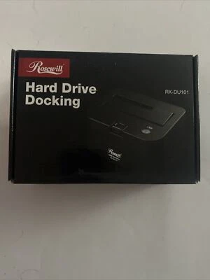 Rosewill RX-DU101 2.5″ & 3.5″ Black SATA I/II/III USB External Hard Drive Dock - Image 1 of 4