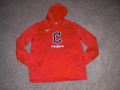 CLEVELAND GUARDIANS Postseason red athletic NIKE Hoodie Sweatshirt men's Large - Image 1 of 4