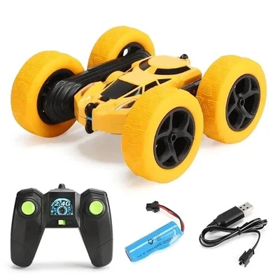 RC Stunt Car Double-Sided Flip 2.4G 360° Rotation Drift Remote Control Toy - Image 1 of 4