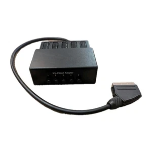 5 In 1 Scart Adapter - Button Switch Box - Picture 1 of 1