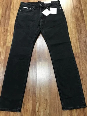 MENS 32 x 32 - NEW Calvin Klein Essential Black Denim Slim Fit Jeans Pants - Image 1 of 4