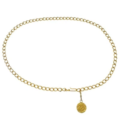 Cinto corrente medalhão Chanel ouro 1982 116244 - Imagem 1 de 4