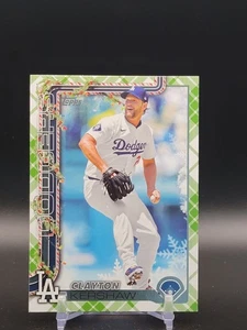 2025 Topps Holiday Clayton Kershaw #H126 Plaid Temporada Final Dodgers - Imagen 1 de 1