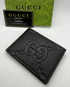 Portafoglio Lusso Gucci Bi-Fold Modello Gucci Nero Edizione Limitata Pelle - Foto 1 di 7