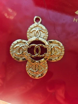 Уникальный винтажный крест кнопка подвеска молнии штамп молнии тянуть - Изображение 1 из 4