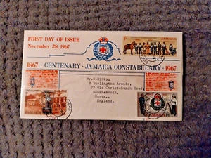 JAMAICA FIRST DAY COVER 1967 JAMAICA CONSTABULARY - Picture 1 of 2