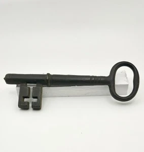 "Llave de hierro fundido vintage grande de 7"" de la era victoriana" - Imagen 1 de 3