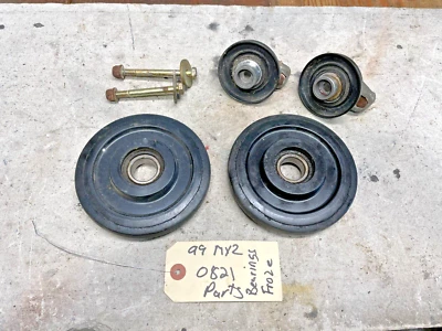 Skidoo MXZ Rear Suspension Idler Wheels Mounts Bogie Rails Skid 670 583 135 mm - Image 1 of 4