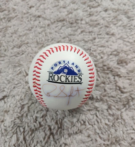 Portland Rockies Baseball MLB minor league 1990's ball Autograph Cover