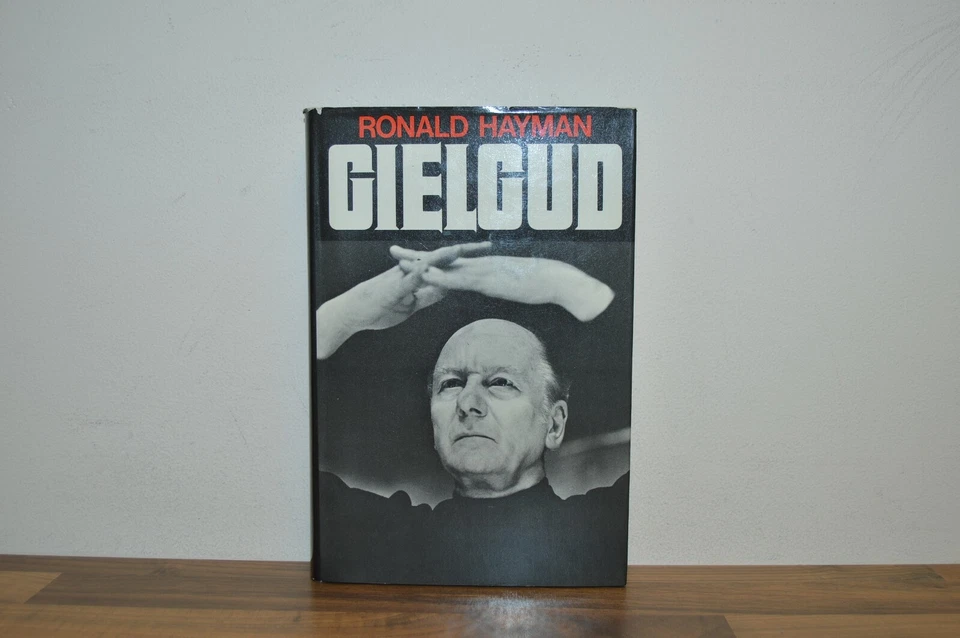 John Gielgud - Ronald Hayman - Signed Letter - H/B First Edition (#8) - Image 1 of 4