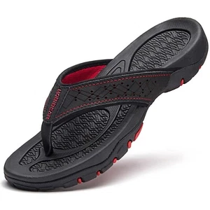 Herren Zehenstegsandalen bequeme Flip Flops für Strand Pool Dusche & Freizeitkleidung - Bild 1 von 6