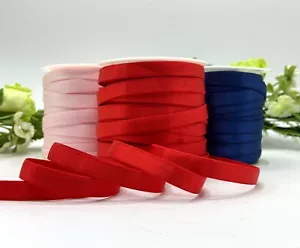 10mm bra strap elastic lingerie knickers satin plush red blue pink 1cm underwear - Picture 1 of 10