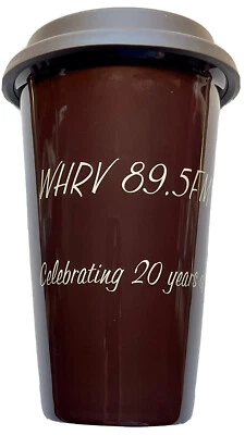 Taza de café WHRO 90.3 WHRV 89.5 FM NPR 2010 radio pública vaso, Norfolk, VA Foto 1 de 4