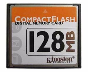 128MB KINGSTON CF COMPACT FLASH MEMORY CARD  128 MB LOW CAPACITY