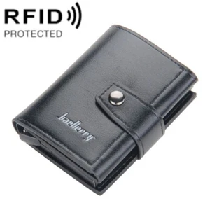 Baellerry RFID Antirrobo Automático Pop-Up Tarjeta Monedero Hebilla Metal - Imagen 1 de 6