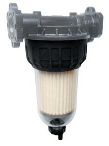 PIUSI Klarsicht Wasserabscheider 30mµ, 70 l/min, 2 Stk. + 1"-Halterung - Bild 1 von 3