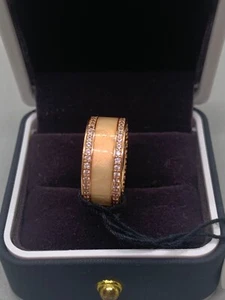 Pandora Rose Enamel & Sparkling Pavé Band Ring 181024EN95 – Size 50 / US 5 – NWT - Picture 1 of 5