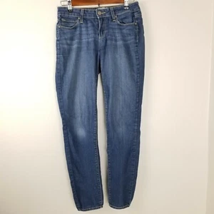 Vaqueros ajustados Paige Skyline Tobillo Peg azul denim talla 26 tiro medio - Imagen 1 de 7
