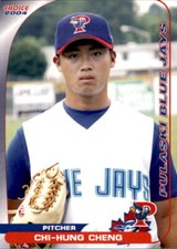 2004 Pulaski Blue Jays Choice #9 Chi-Hung Cheng Kaoshung Taiwan Baseball Card