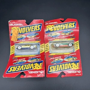 Juego de 2 revólveres vintage Lionel #010 #007 nuevo stock antiguo sellado en paquete - Imagen 1 de 9