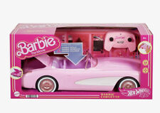 Barbie The Movie Doll Convertible Pink Corvette Hot Wheels RC Mattel Remote NEW