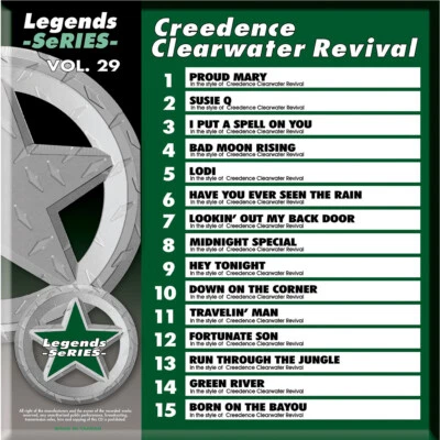 CREEDENCE CLEARWATER R LEGENDS SERIES VOL-29 KARAOKE CD+G NEW IN PLASTIC /PRINT - Image 1 of 2