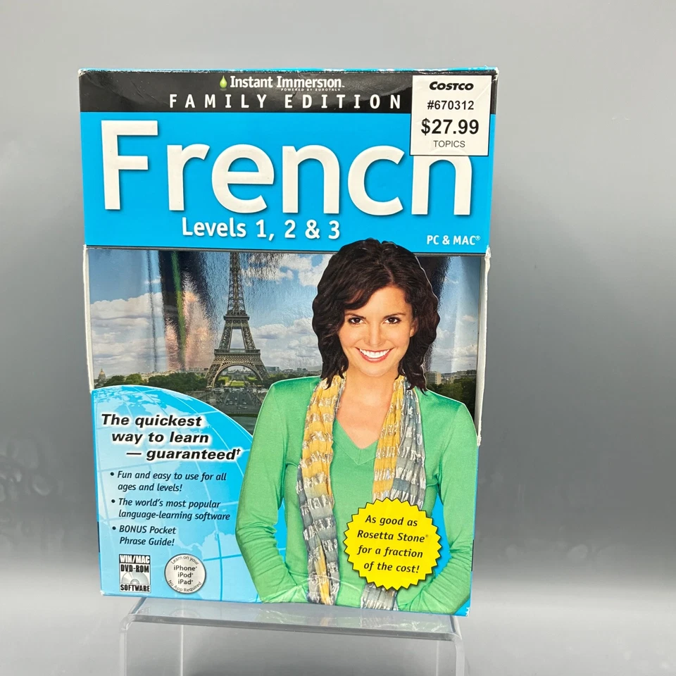 Instant Immersion: 81308, French Levels 1, 2 & 3, for PC, Mac  New - Image 1 of 4