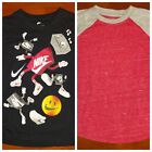 Lot of 2 Shirts, Nike Tee (Black) & Wonder Nation (Pink & Gray) XS 4-6