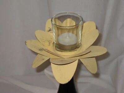 Candelabro Topper Botella de Vino, una Flor con una Tealight de Vidrio/Soporte Votivo Foto 1 de 4