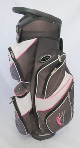 Powakaddy 14 Way Cart Bag - Black / Pink / Silver ~USED~ - Picture 1 of 11