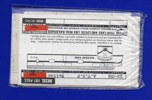 Set decalcomanie scala O Walthers - Santa Fe Diesel Loco #22-90 (giallo) - Foto 1 di 2