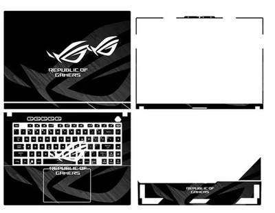 Pegatinas protectoras deslumbrantes para ASUS ROG Strix SCAR 16 (2024) G634 G634J Foto 1 de 4