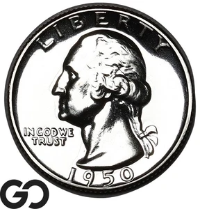 1950 Washington Quarter PROOF, Superb Gem PR++ - Picture 1 of 3