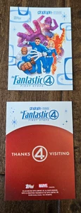 2025 SDCC COMIC CON EXCLUSIVE TOPPS MARVEL FANTASTIC 4 FOUR PROMO CARD RED BACK - Bild 1 von 1