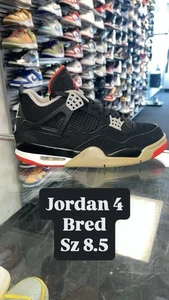 NIKE AIR JORDAN 4 RETRO OG BRED 308497-060 SZ 8.5 AUTHENTIC CLEAN RARE VTG - Picture 1 of 4