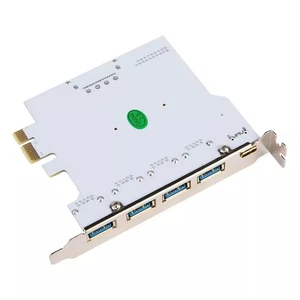 1pc PCIE to USB3.2 GEN1 Expansion Card Type-A Type-C PCI Converter for WIN7/8/10 - Afbeelding 1 van 11