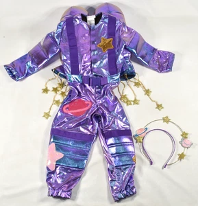 Pottery Barn Kids Cosmic Sparkle Astronaut Costume Halloween 3T AS-IS NO LIGHTS - Picture 1 of 9